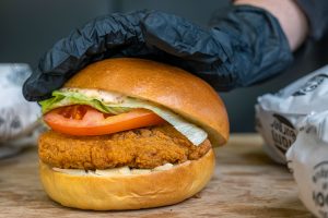 Burger with Fried Chicken